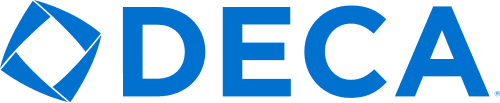 DECA student business organization logo