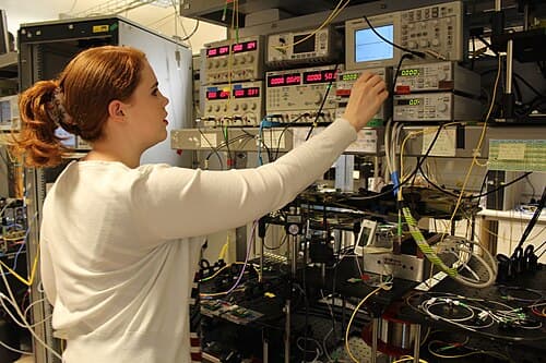 University physics research lab