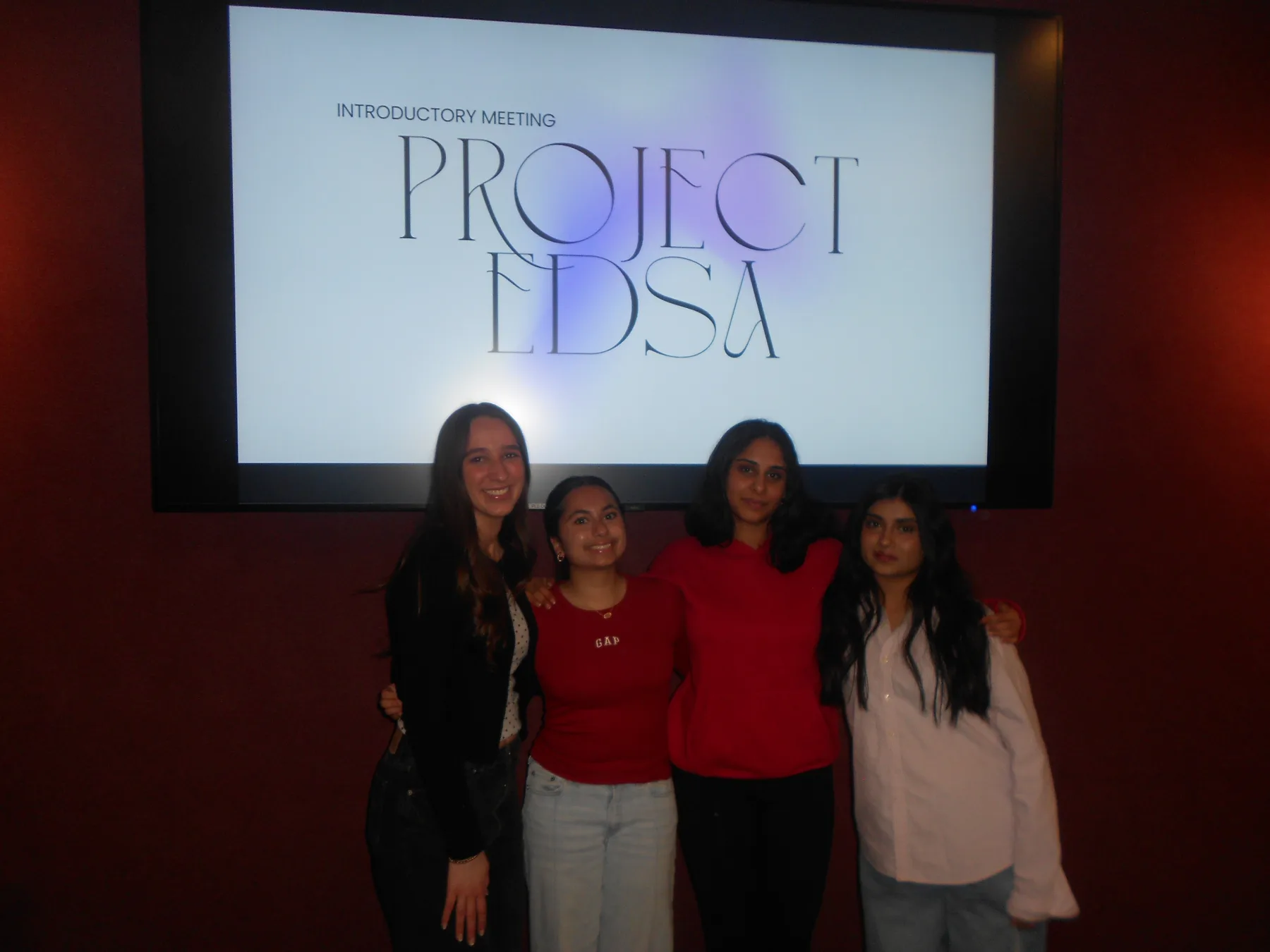 Project EDSA student leaders at an introductory meeting