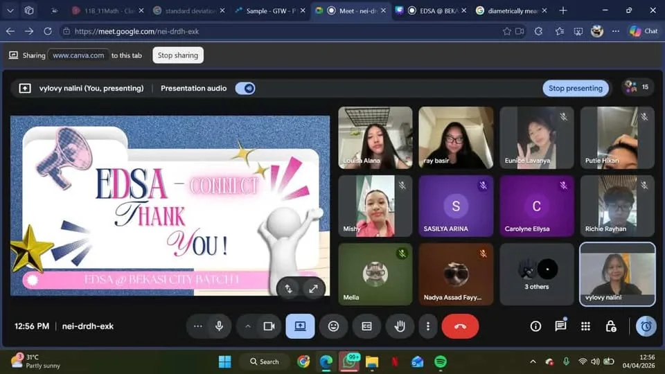 An online Project EDSA chapter presentation