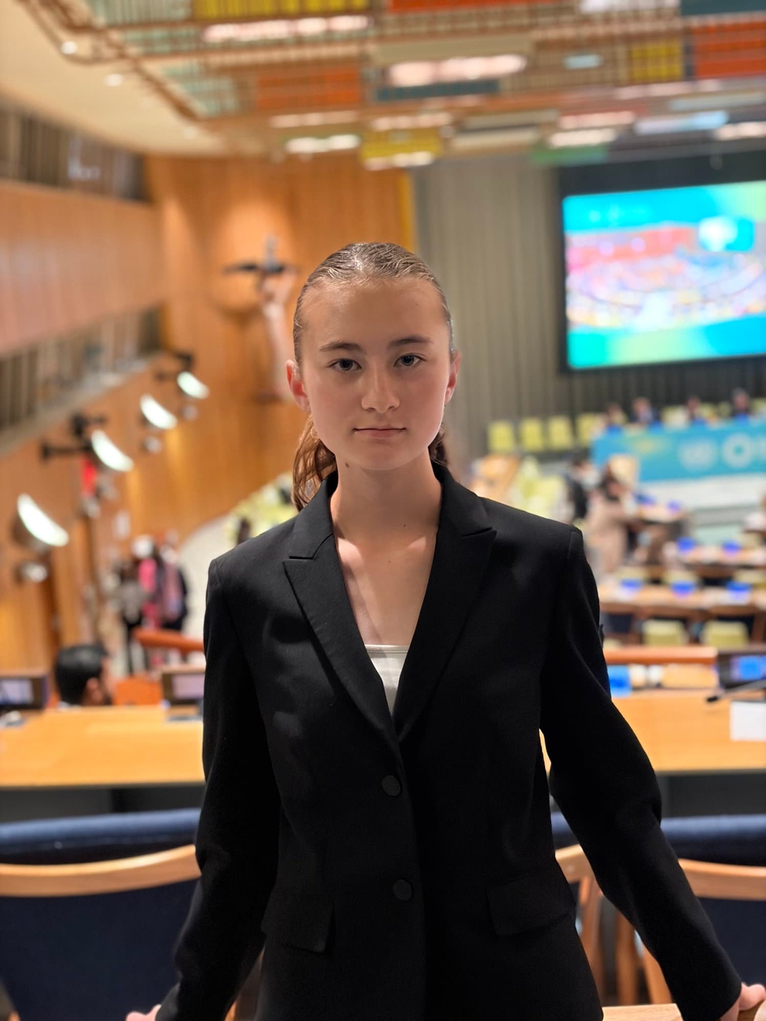Kathryn Anderson at an international youth forum